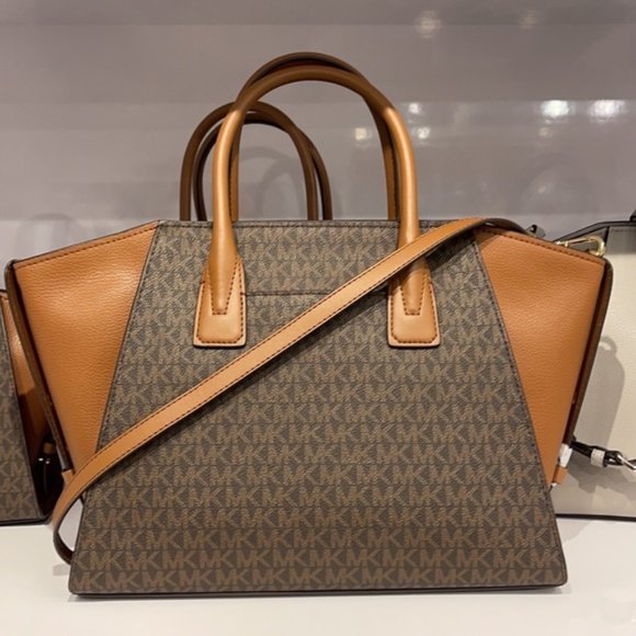 Michael Kors Avril Large Top-Zip Satchel - Picture 8 of 16